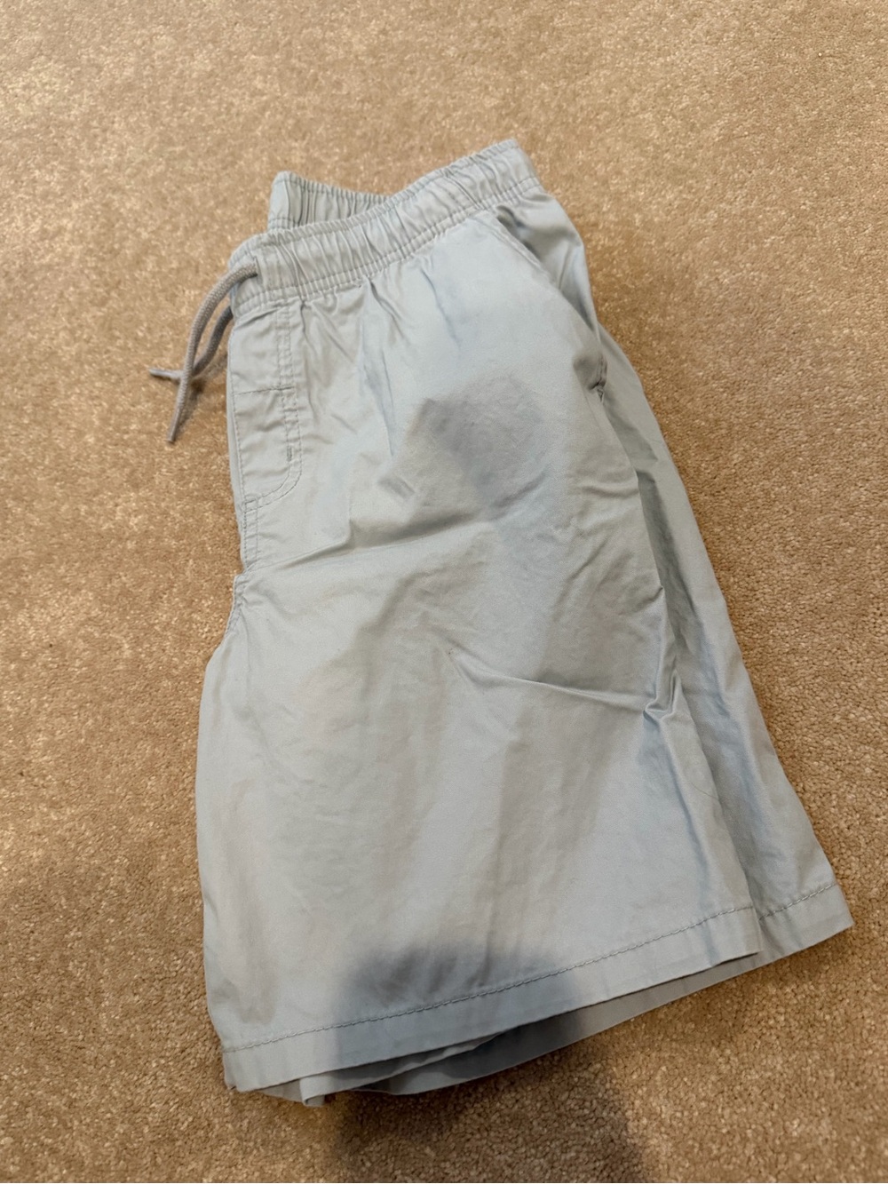 Light Gray Drawstring Shorts
